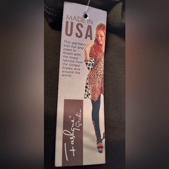 Nwt - Fashque Ruffle 3/4 Sleeve Tunic Top Size L. - Picture 5 of 6